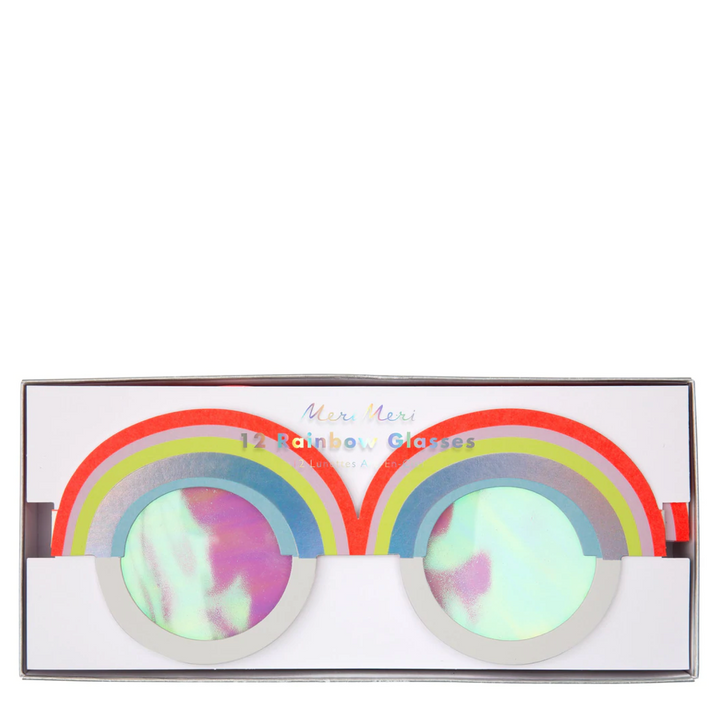 Rainbow Paper Glasses