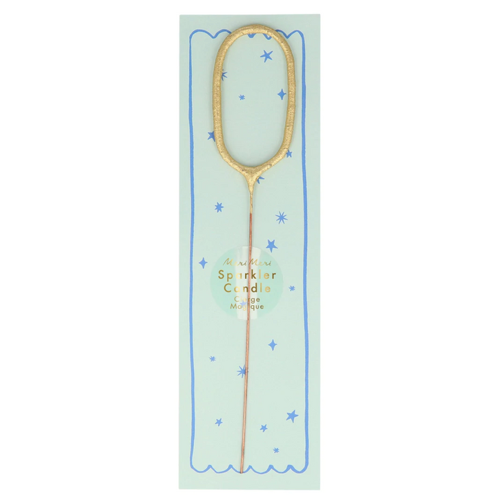 Gold Sparkler Number Candle