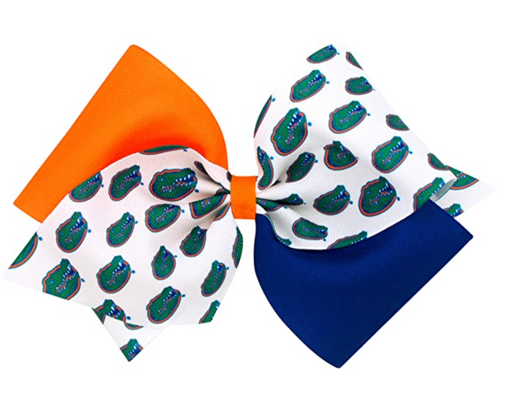 Small College Colorblock Bow, Two Sizes