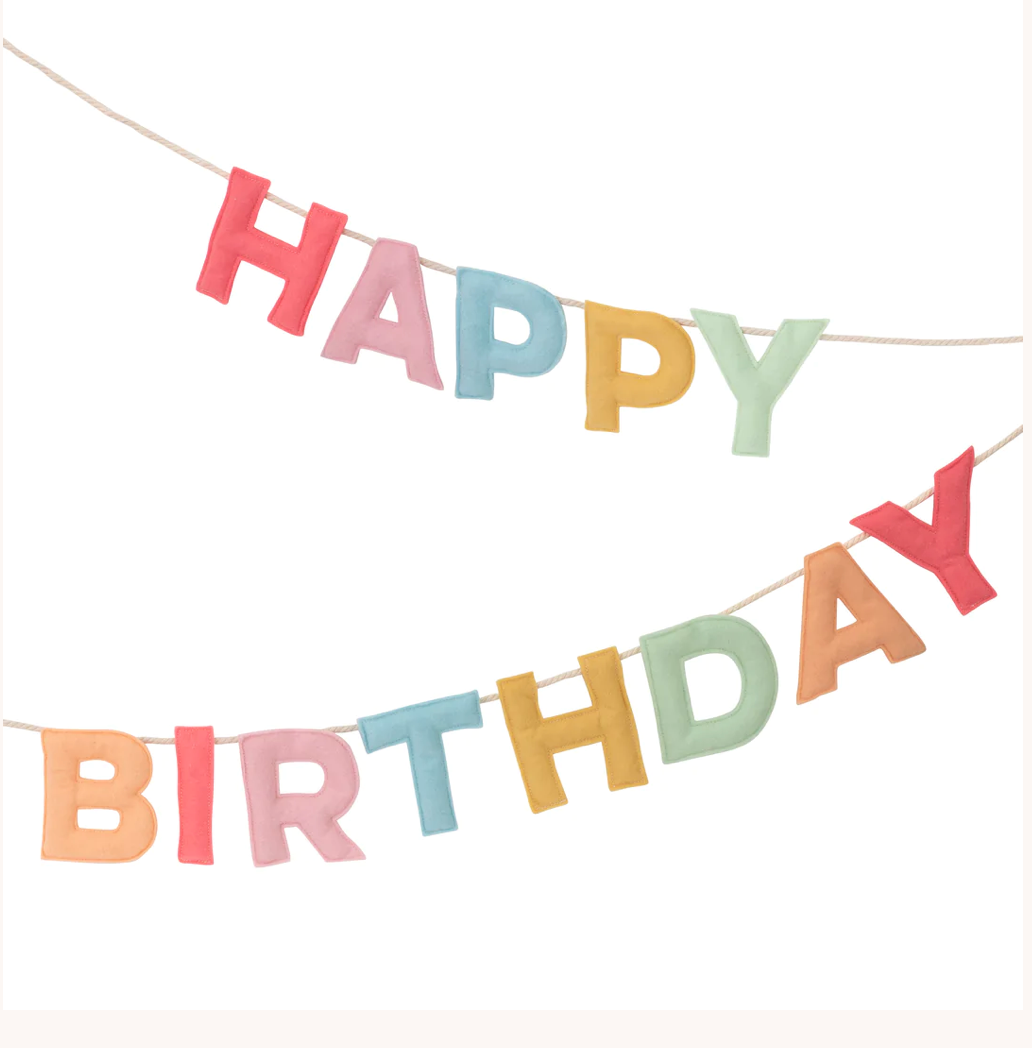 Felt Happy Birthday Garland