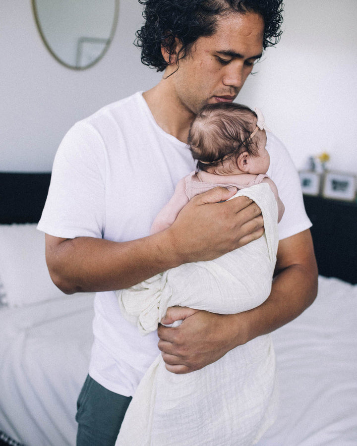 Linen Cotton Muslin Swaddle