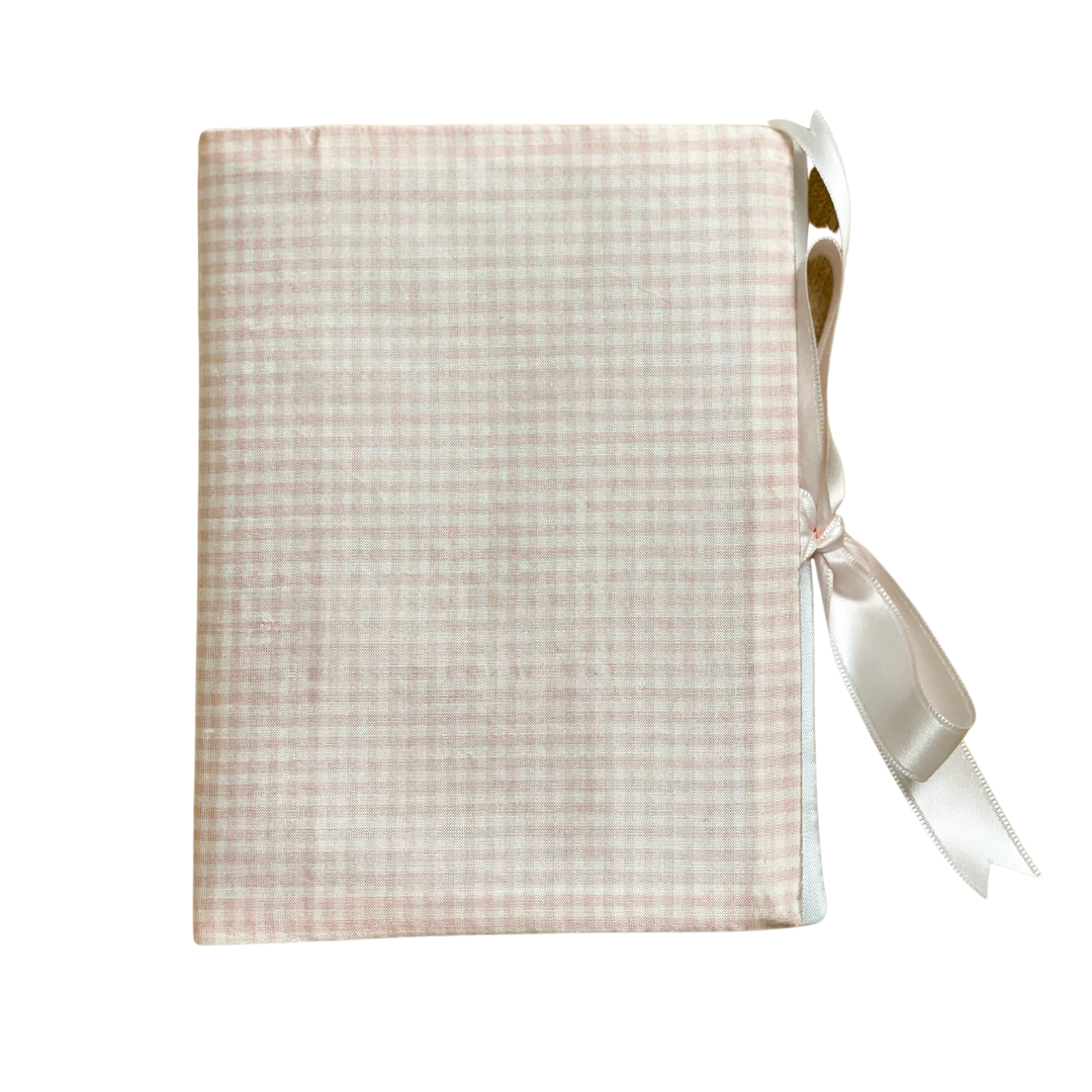 Pink Spring Check Photo Album Book