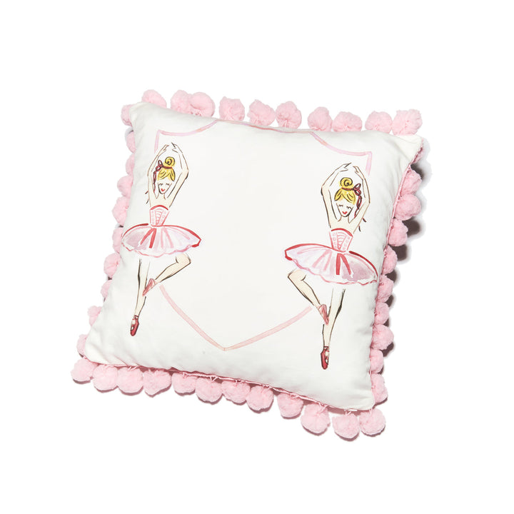 Ballerina Pom Pom Pillow
