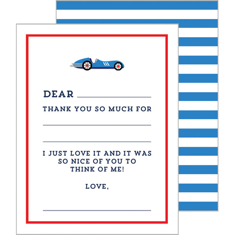 Vintage Car Fill in the Blank Notecards