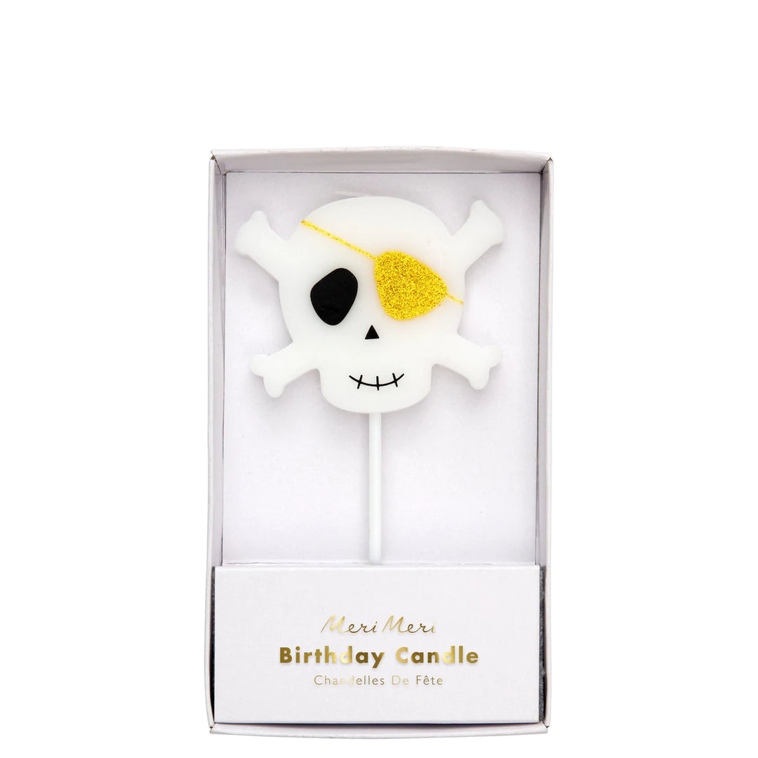 Pirate Large Skull & Crossbones Candle