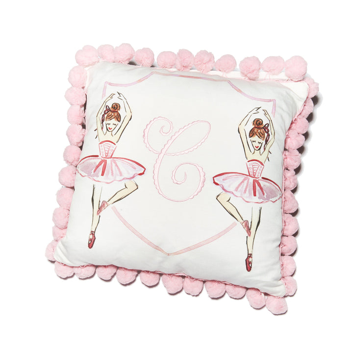 Ballerina Pom Pom Pillow