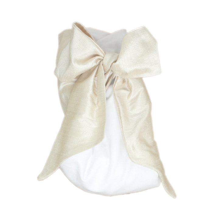 Silk Bow Swaddle - Pearl Strand Silk