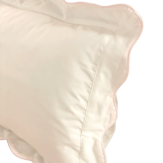 Pink Waves Trim Pillow