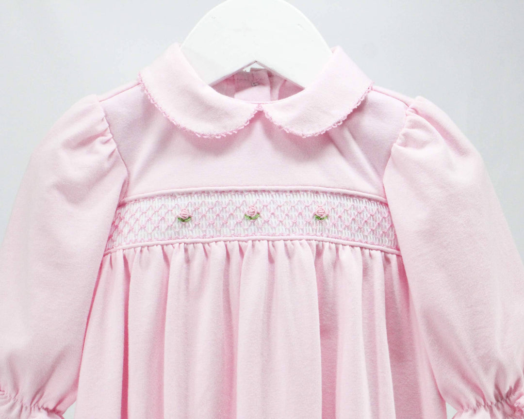 Pink and White Goemetric Claire Gown