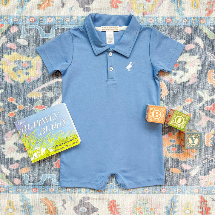 Sir Propers Romper- Barbados Blue