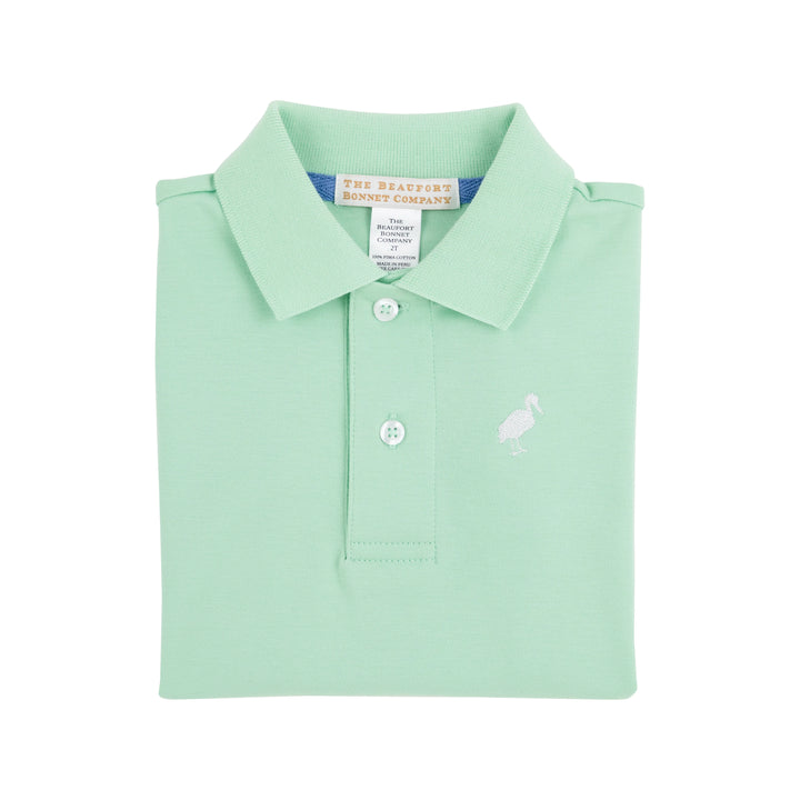 Prim & Proper Polo SS- Grace Bay Green