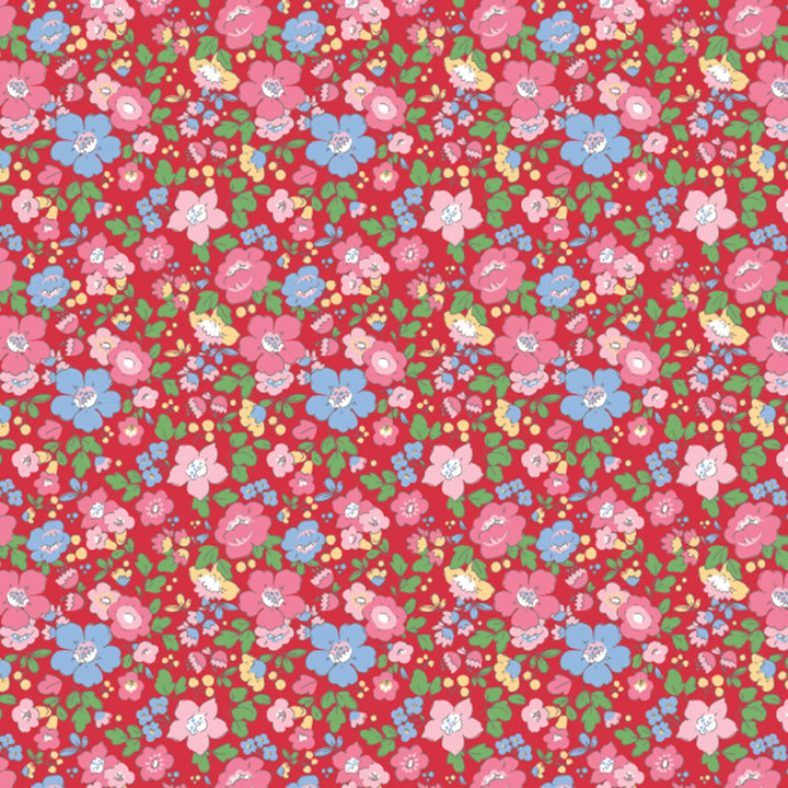Scarlet Blooms Smocked Dress