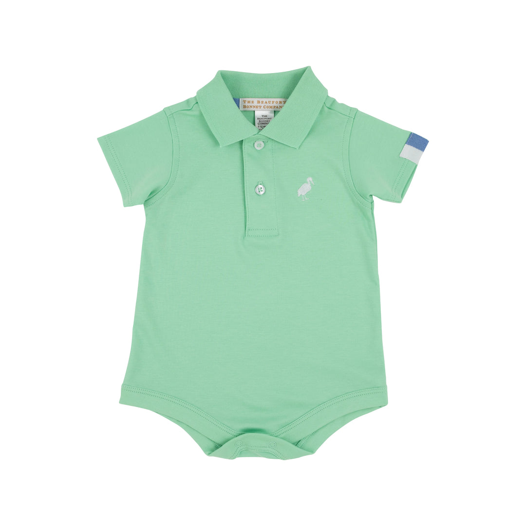 Prim & Proper Polo SS- Grace Bay Green