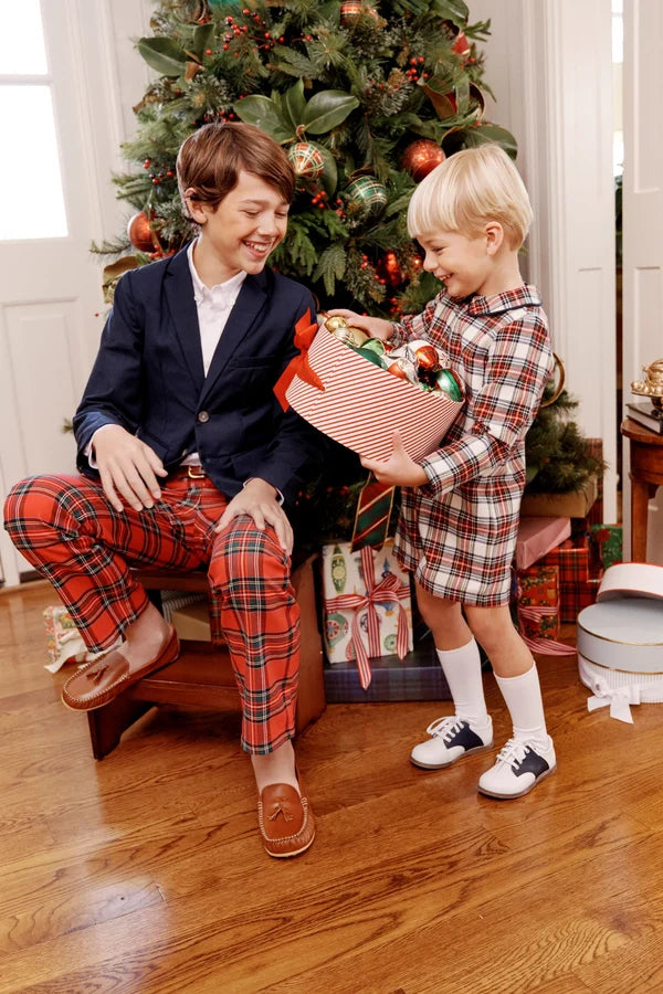 John Hall Jon Jon - Paris Pike Plaid with Nantucket Navy