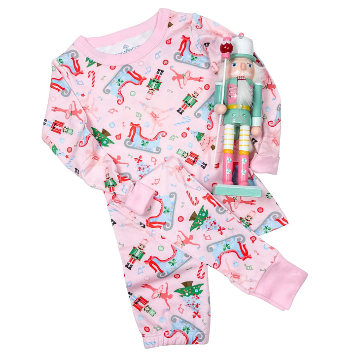 Nutcracker Joy Pink Long Pajamas