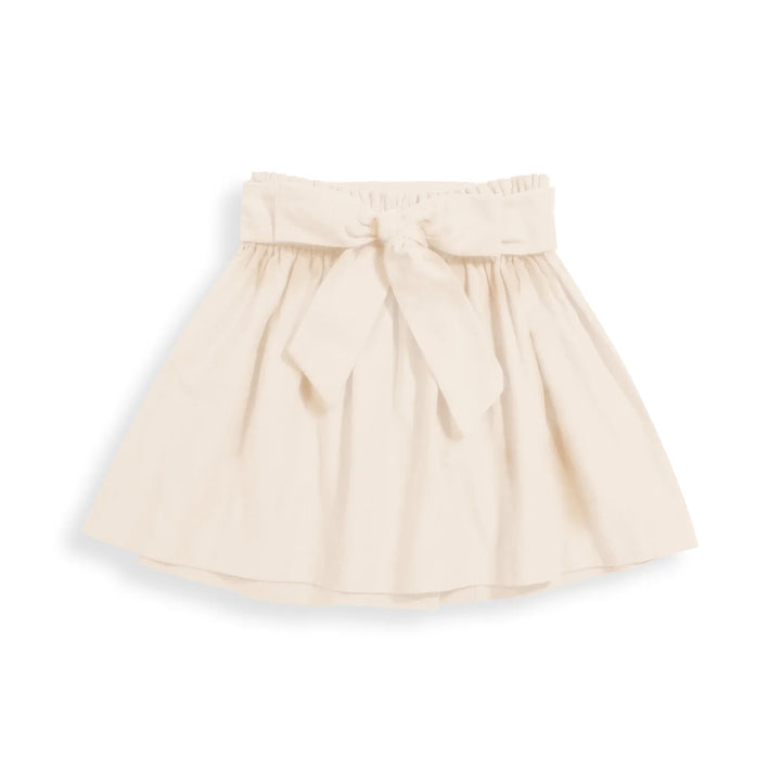 Becca Skirt with Bow- Ivory Cord