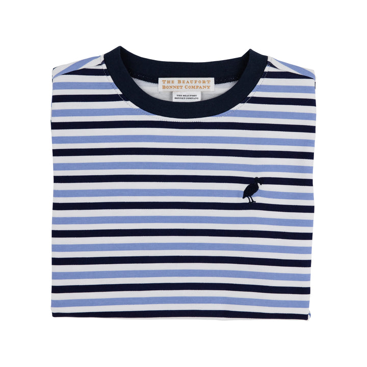 Carter Crewneck- Kennedy Cruise Stripe (Nantucket Navy)