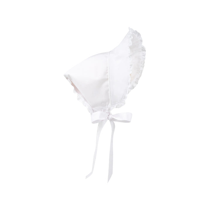 Catesby Country Club Bonnet- Worth Avenue White With Eyelet