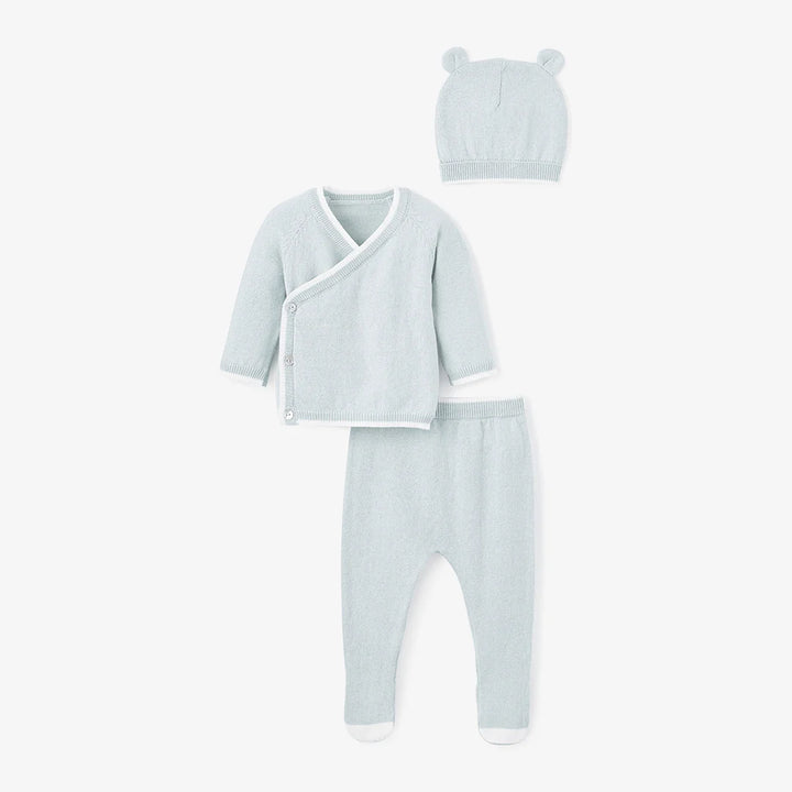 Cashmere Baby Layette Set- Pale Blue