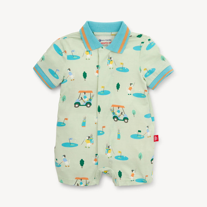 Fairway Fetch Modal Magnetic Polo Romper