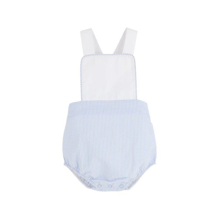 Sayre Sunsuit- Breakers Blue Seersucker