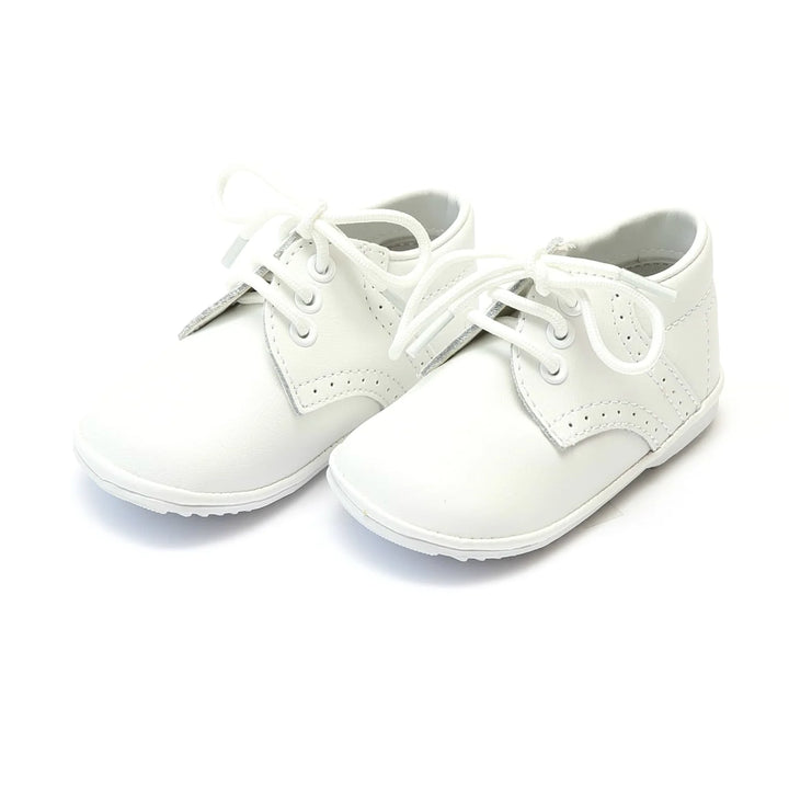 James Leather Lace Up Shoe- White