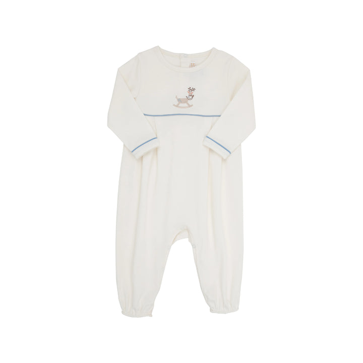 LS Bradford Romper- Rocking Horse- Palmetto Pearl/Barrington Blue