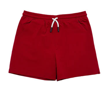 Topsail Performance Shorts- Red