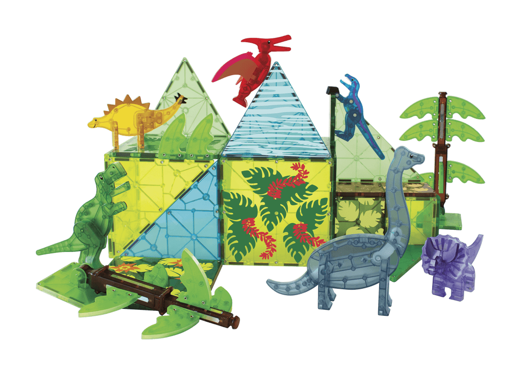 Magna-Tiles Dino World XL 50-Piece Set