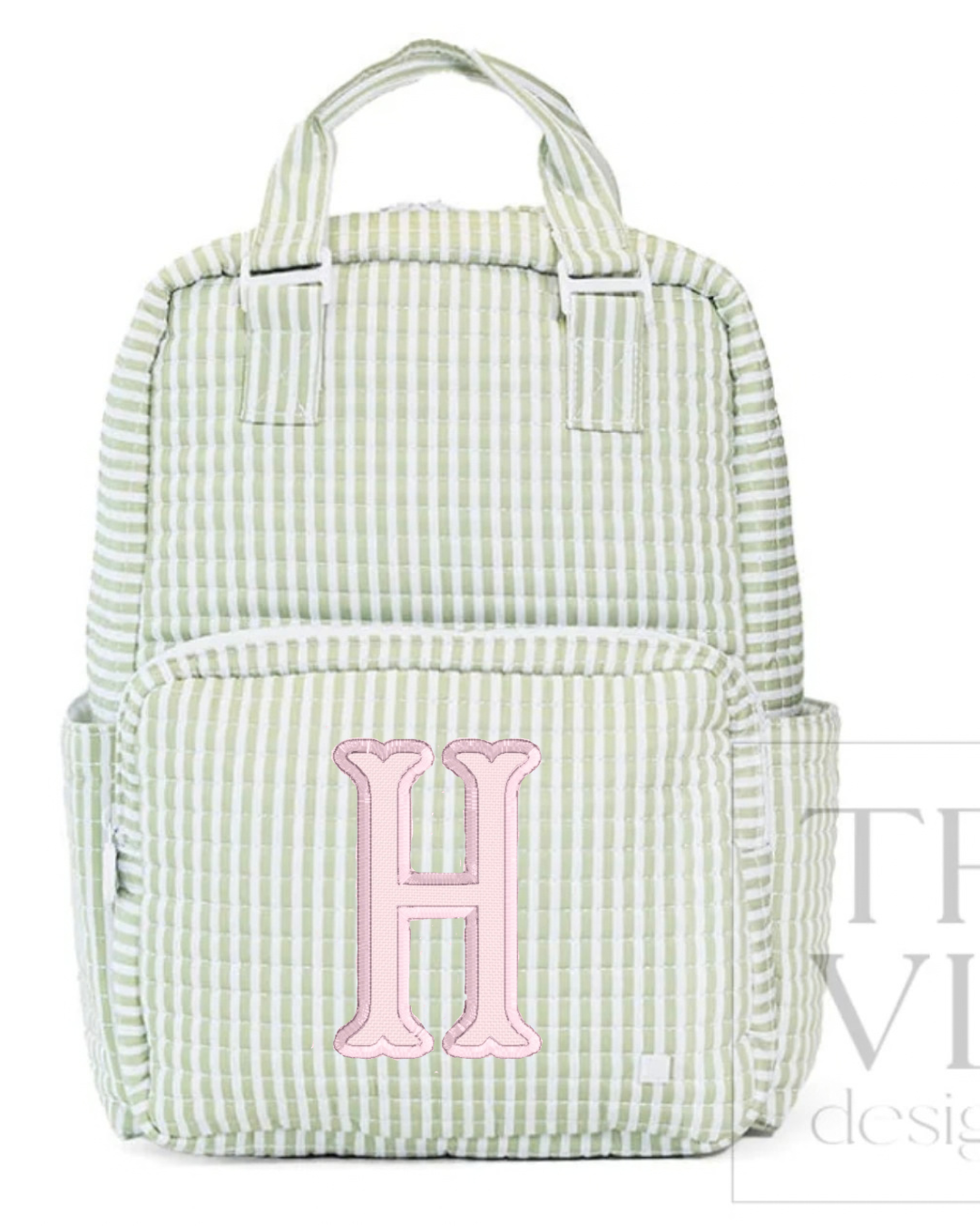Annie Henderson- Quilted All You Need Bag- Pimlico Stripe Sage