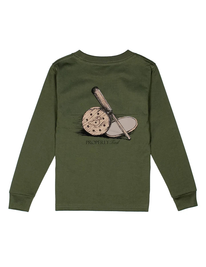 Boys Pot Call LS Olive