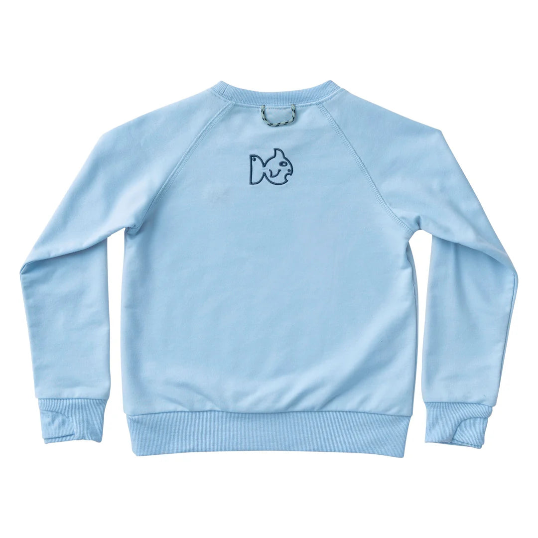 Crew Control Sweat Shirt- Clear Sky Blue