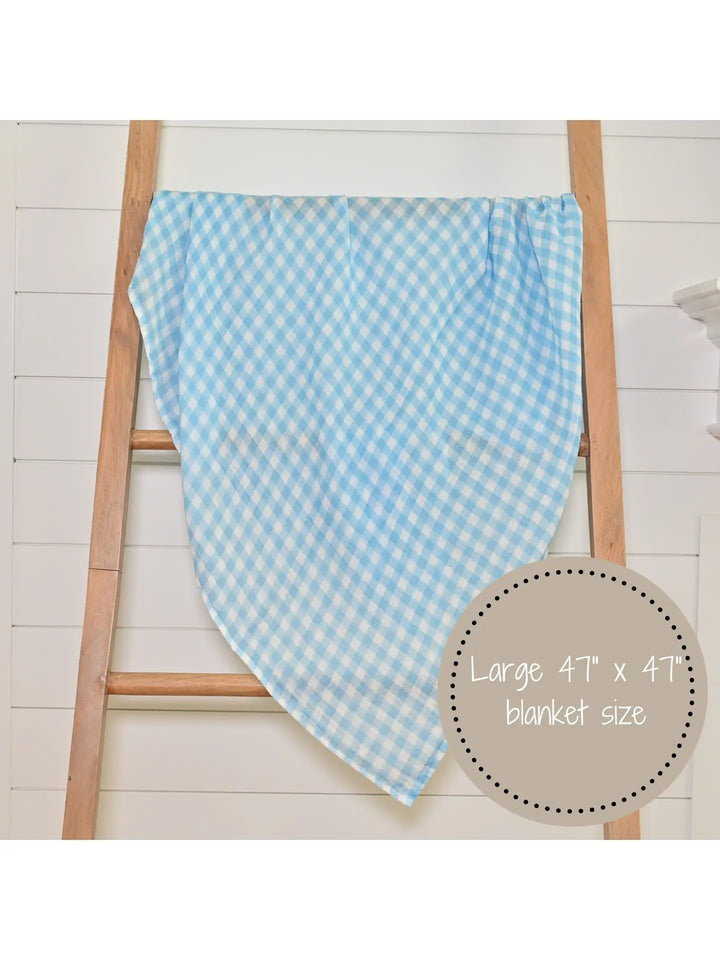 Gingham Style Baby Muslin Cotton Blanket