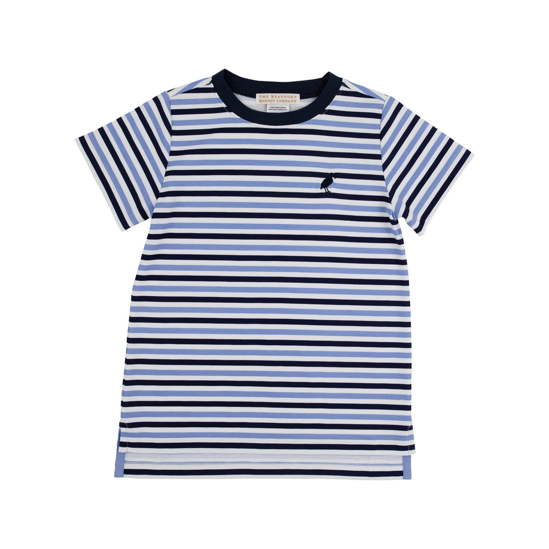 Carter Crewneck- Kennedy Cruise Stripe (Nantucket Navy)