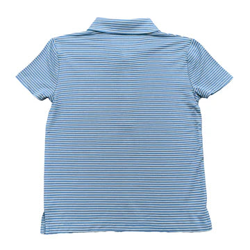Banks SS Polo- Blue/White Stripe
