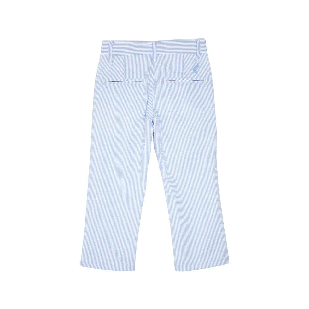 Prep School Pants- Breakers Blue Seersucker