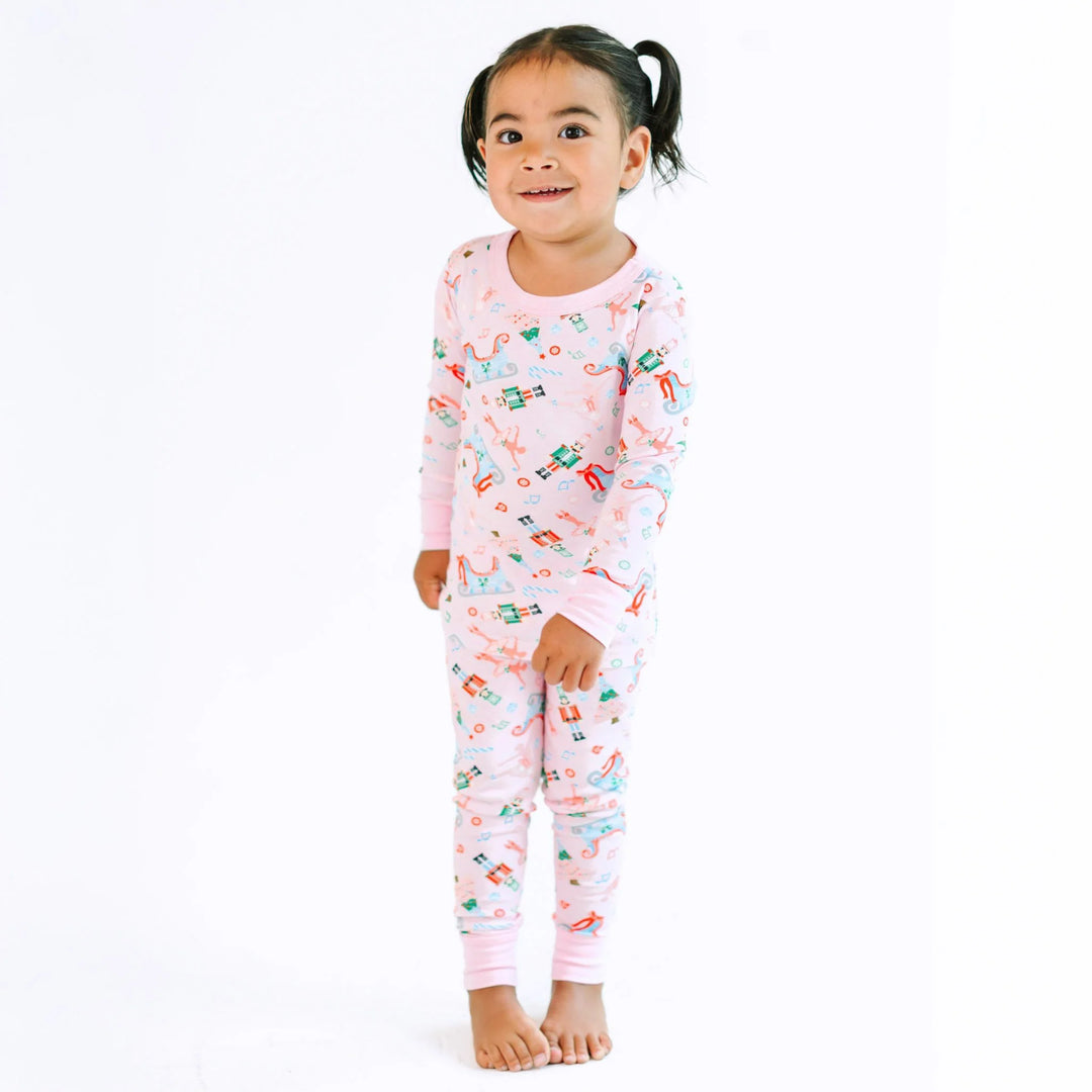 Nutcracker Joy Pink Long Pajamas