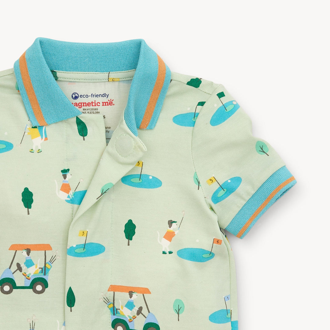 Fairway Fetch Modal Magnetic Polo Romper
