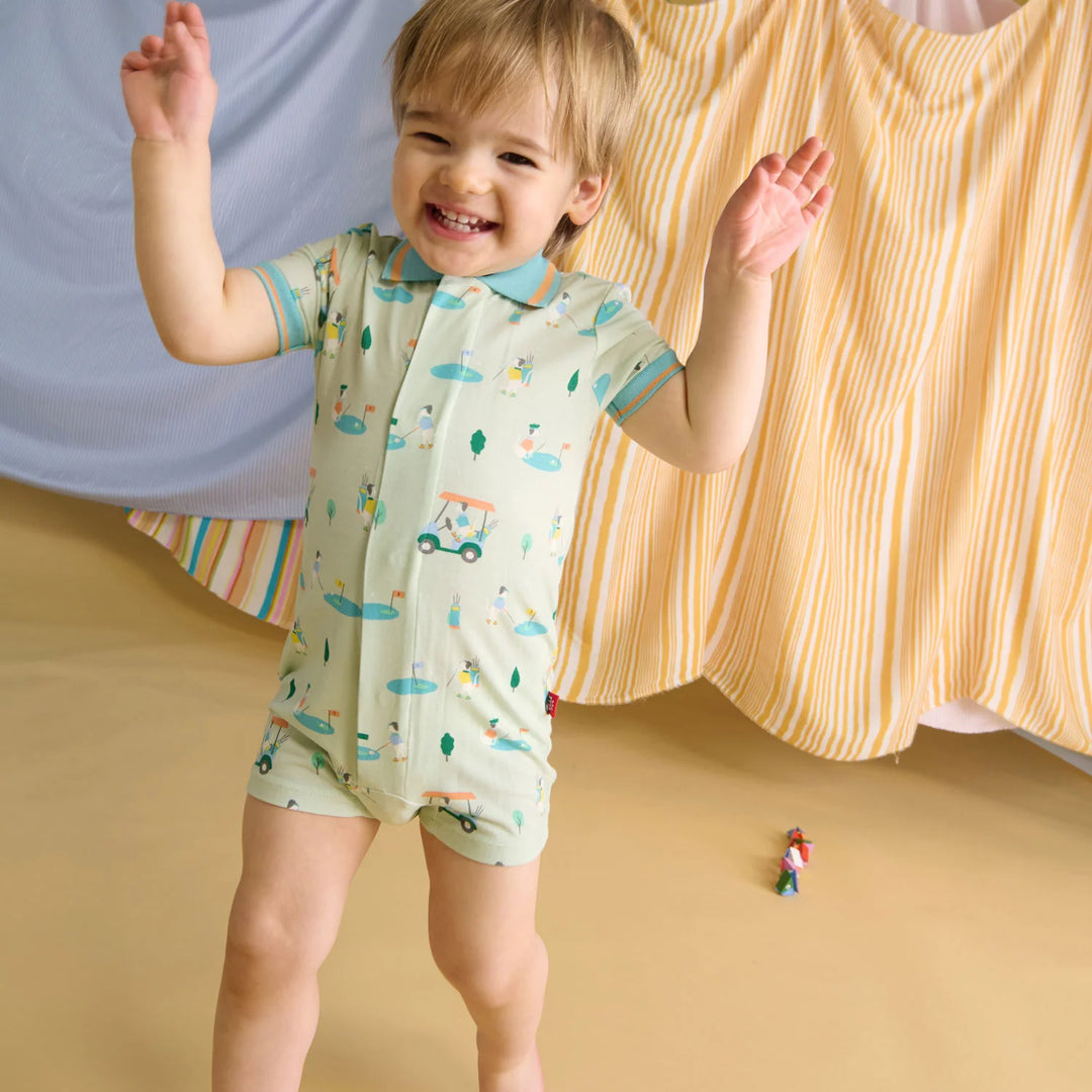Fairway Fetch Modal Magnetic Polo Romper
