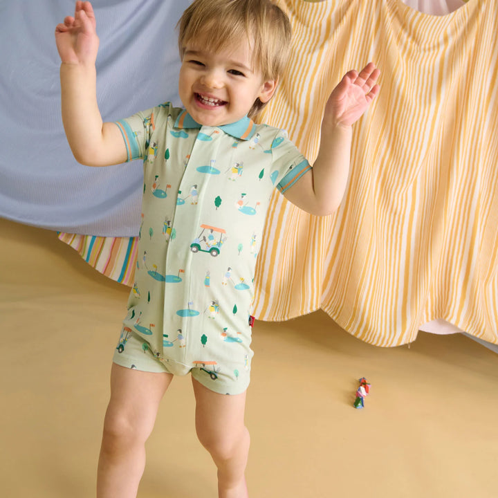 Fairway Fetch Modal Magnetic Polo Romper