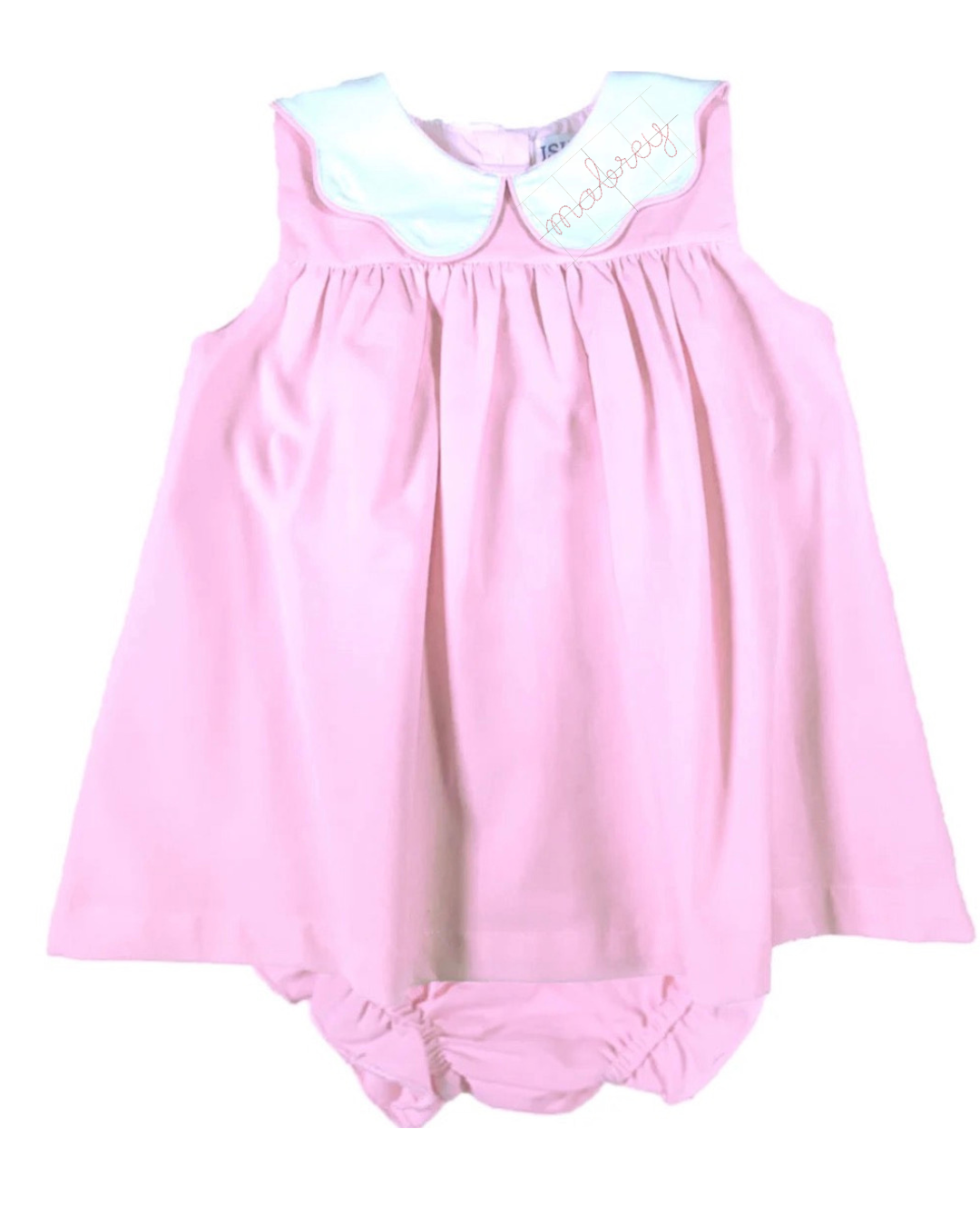 Kaden Manac- Pink Poplin Infant Dress