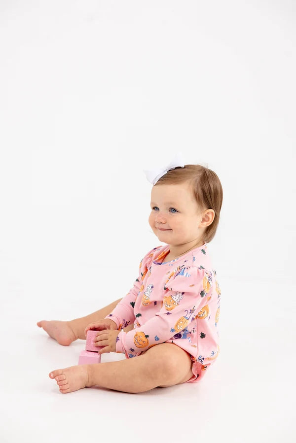 Long Sleeve Penny's Play Bubble - Candy & Critters (Sandpearl Pink)
