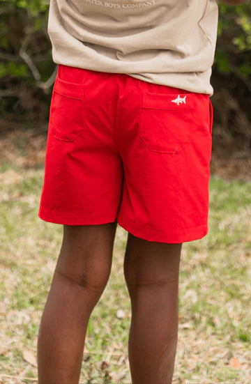 Topsail Performance Shorts- Red