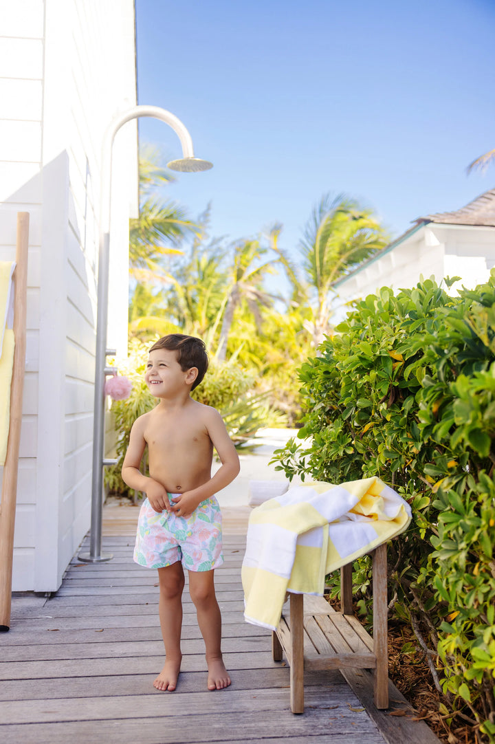 Tortolla Swim Trunks- Happy in Harbour Island