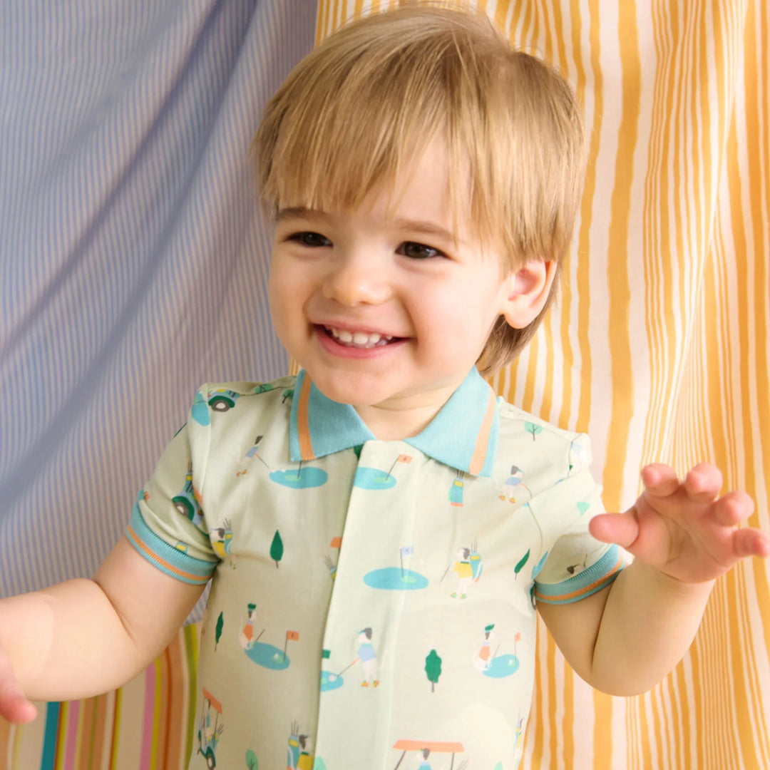 Fairway Fetch Modal Magnetic Polo Romper