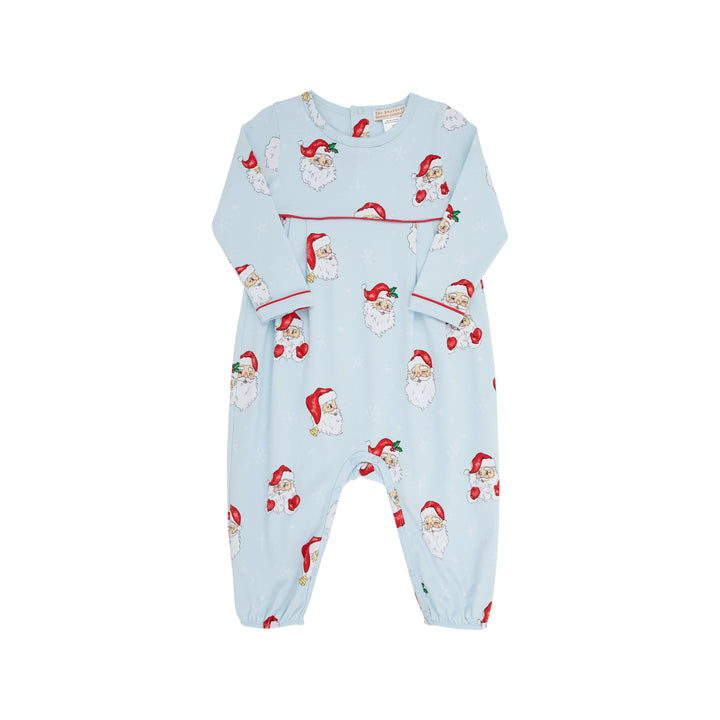 Bradford Romper- Dear Santa/Buckhead Blue