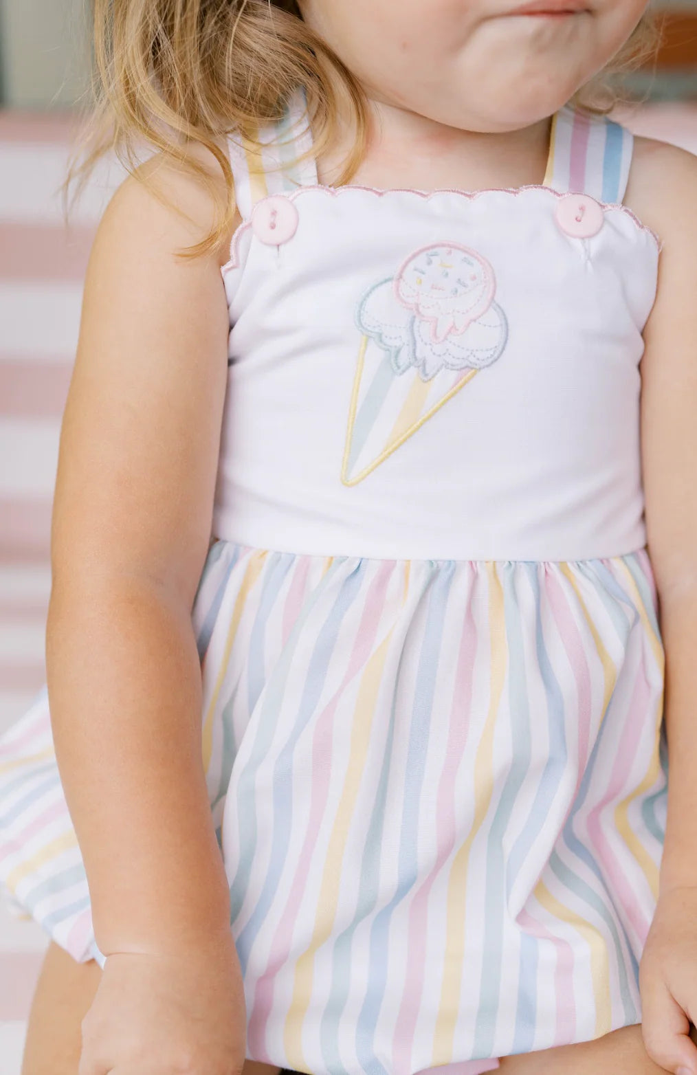 Lynn Bubble - Sorbet Stripe with Ice Cream
