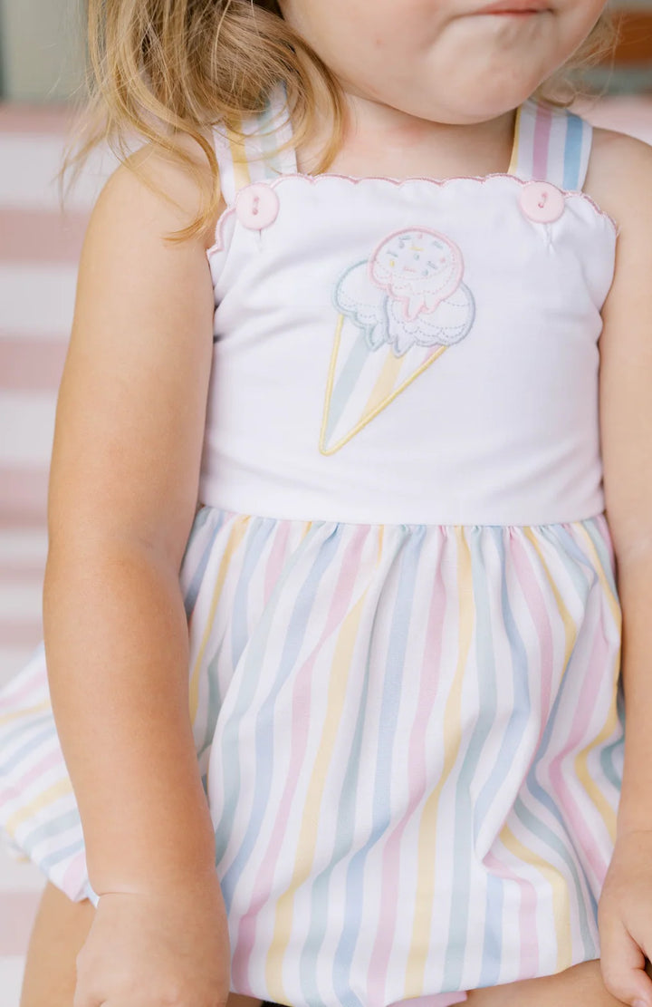Lynn Bubble - Sorbet Stripe with Ice Cream