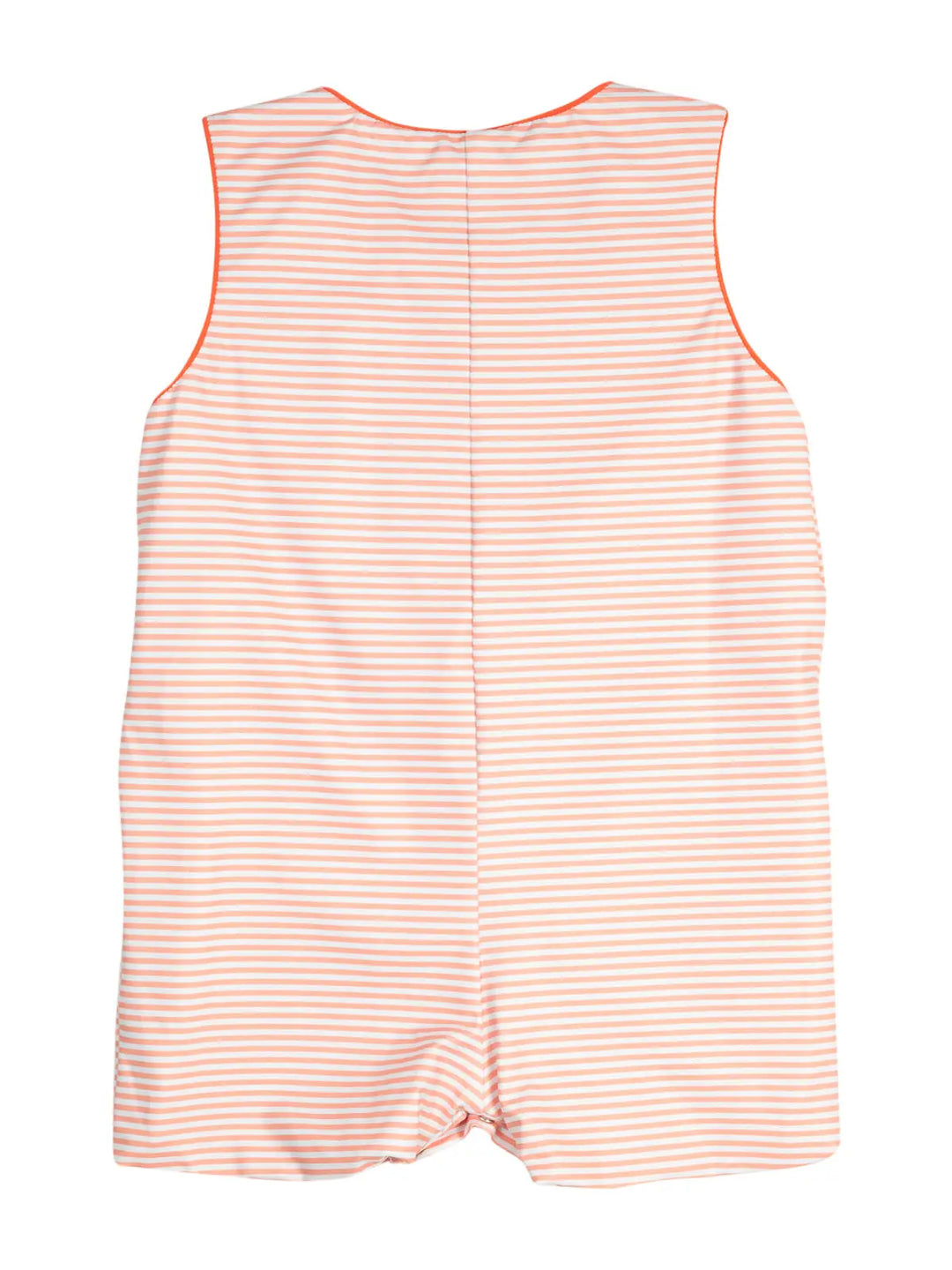 Jackolantern Pockets Striped Knit Shortall