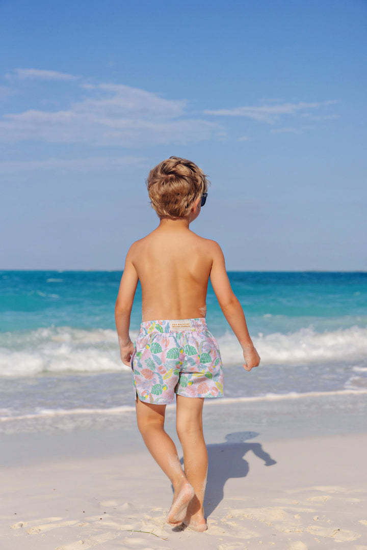 Tortolla Swim Trunks- Happy in Harbour Island